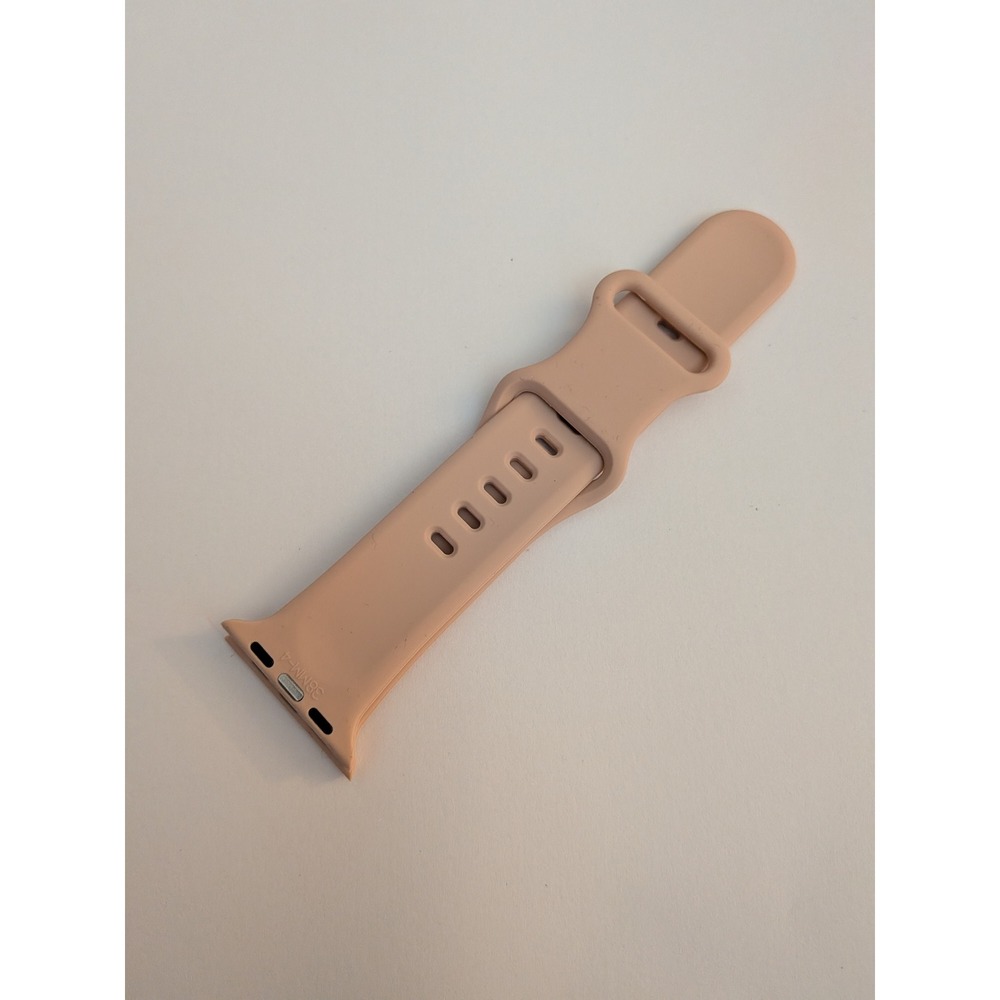 Peach Pink Silicone Sport Band for Apple Watch 38mm 40mm 41mm Smartwatch Strap